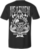 HEATHEN SPADE TEE SHIRT BLACK