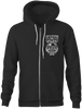HEATHEN SPADE ZIP HOODIE BLACK