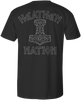 HEATHEN THOR TEE SHIRT BLACK