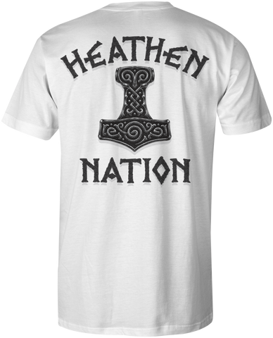 HEATHEN THOR TEE SHIRT WHITE
