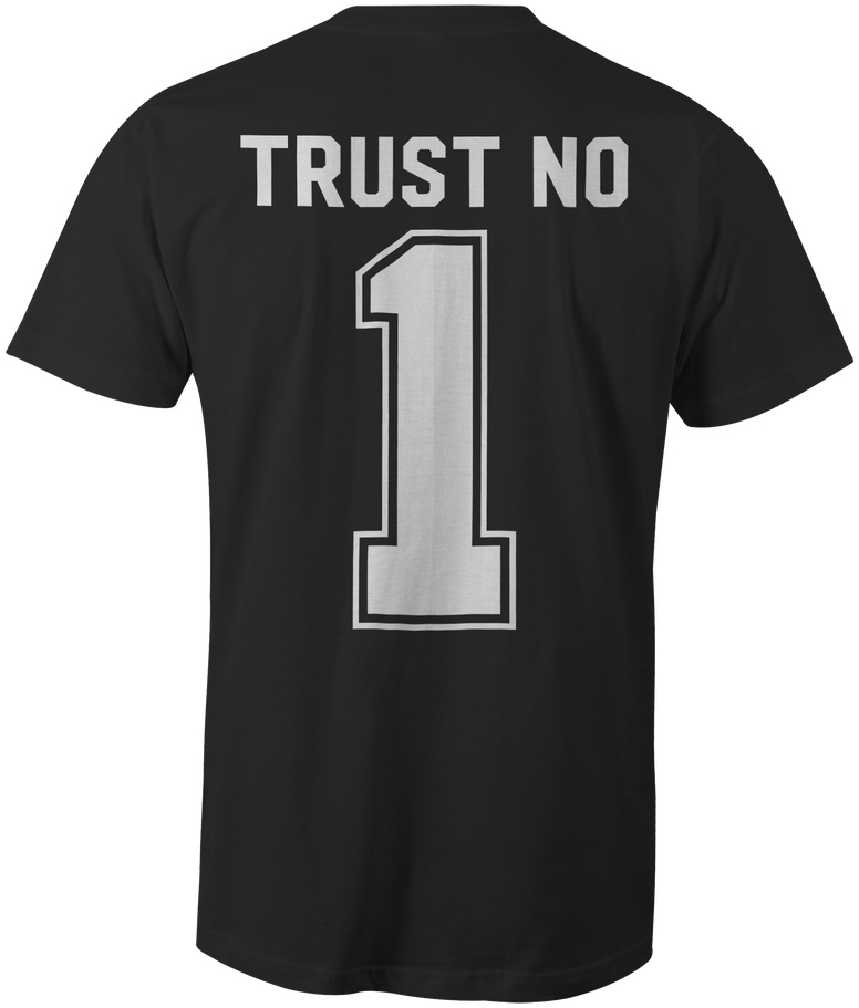 HEATHEN TRUST NO 1 TEE SHIRT BLACK