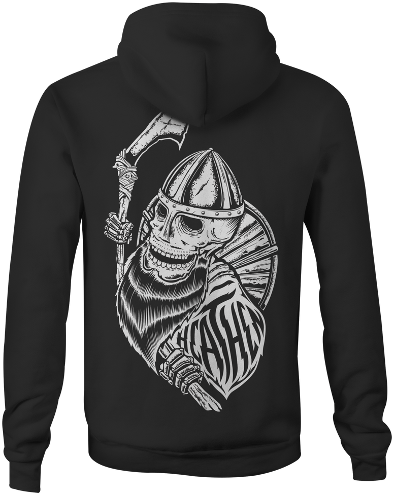 HEATHEN VIKING HOODIE BLACK