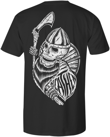 HEATHEN VIKING TEE SHIRT BLACK