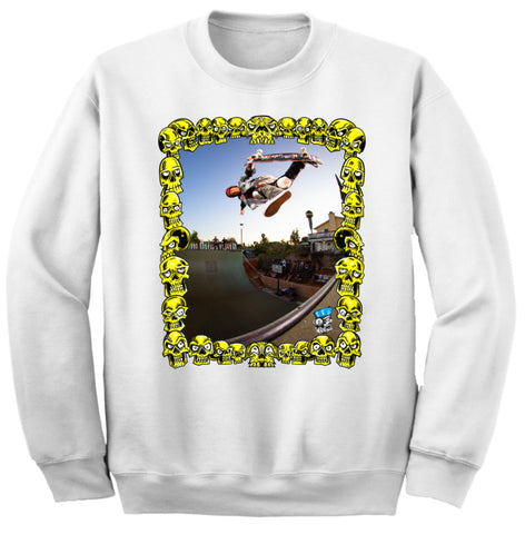 Art Society LEGENDS OF SKATE VOL. 1 HOSOI CREW SWEATSHIRT WHITE