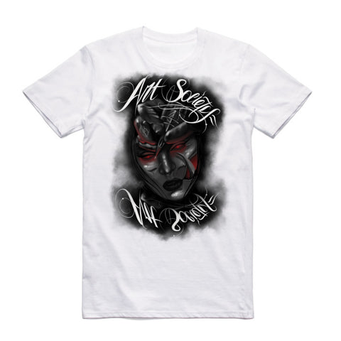 Art Society x Retro Kings x ATTARD MASK TEE WHITE