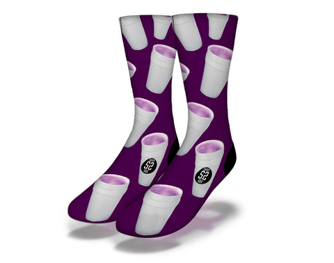 SAVVY SOX LEAN PURPLE SOCKS