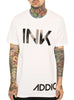 InkAddict INK Mens Tee WHITE / BLACK