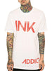 InkAddict INK Mens Tee WHITE / RED