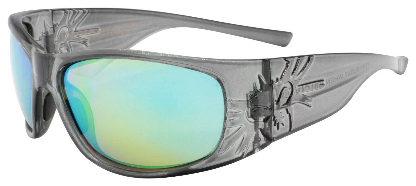 BLACK FLYS SONIC FLY 2 SUNGLASSES POLARIZED FLOATING CRYSTAL GREY BLUE Monster Hutch LLC