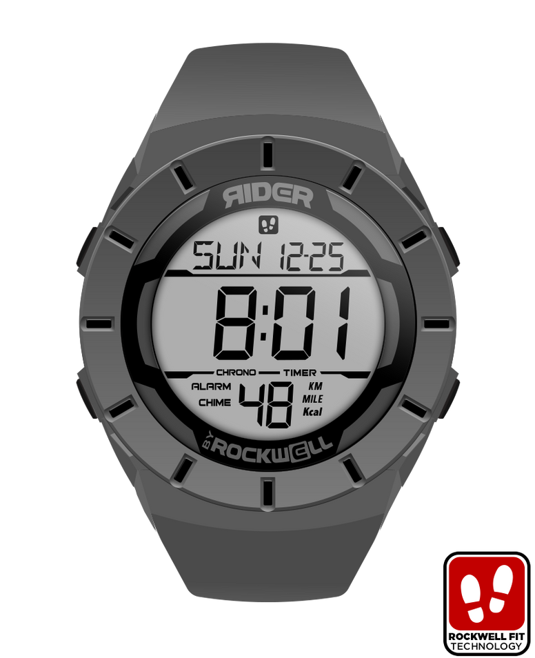 ROCKWELL THE COLISEUM FIT WATCH GREY BLACK