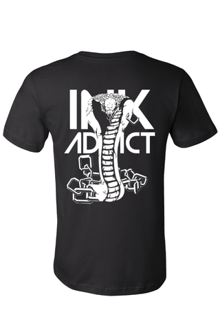 InkAddict RATTLER UNISEX BLACK Tee