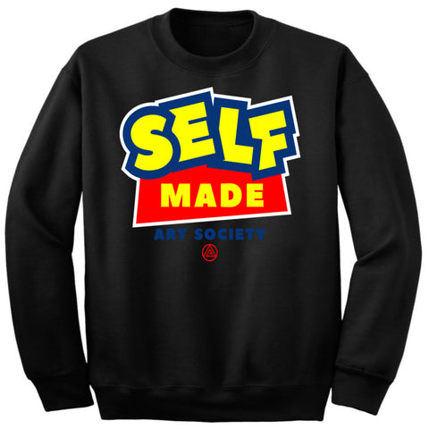 Art Society x Retro Kings SELF MADE CREW SWEATSHIRT BLACK