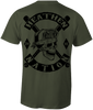 HEATHEN NATION TEE SHIRT MILITARY GREEN