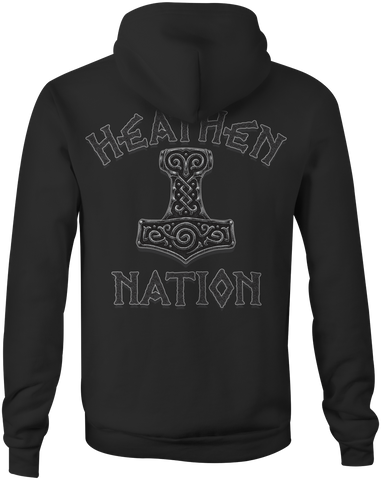 HEATHEN THOR HOODIE BLACK